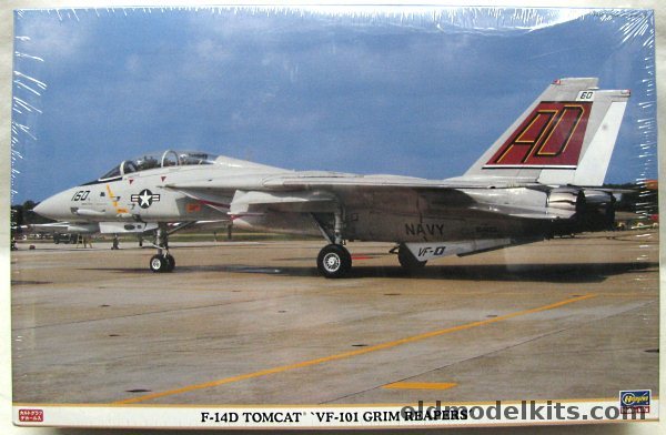 Hasegawa 1/48 Grumman F-14D Tomcat - VF-101 'Grim Reapers', 09703 plastic model kit